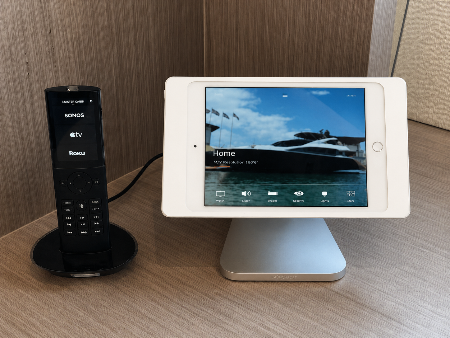Integrated yacht control on a tablet